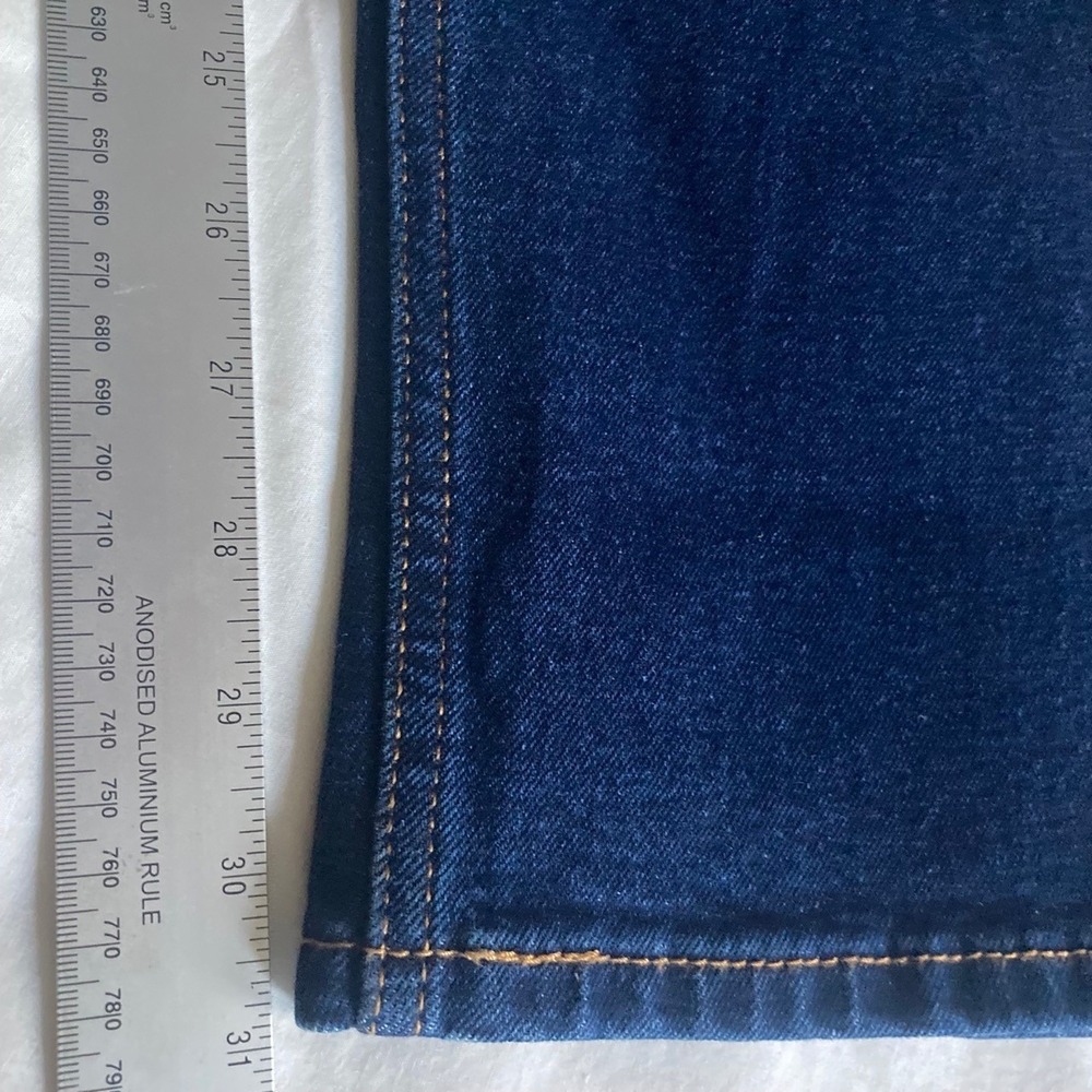 Levi's 502 Taper Jeans Mens 36x32 Large Stretch Dark Blue Denim Classic NWT - Picture 7 of 8